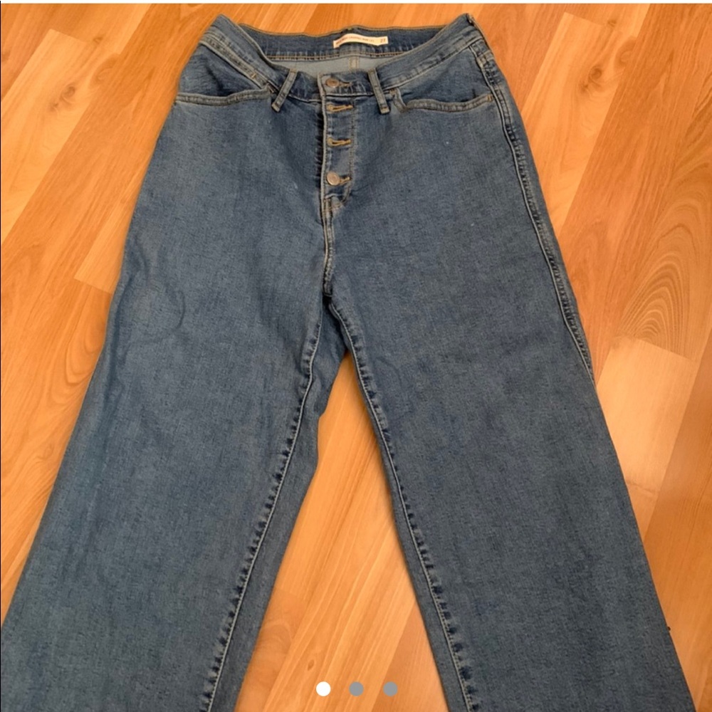 Levi’s Mile High Cropped Wide Leg Jeans